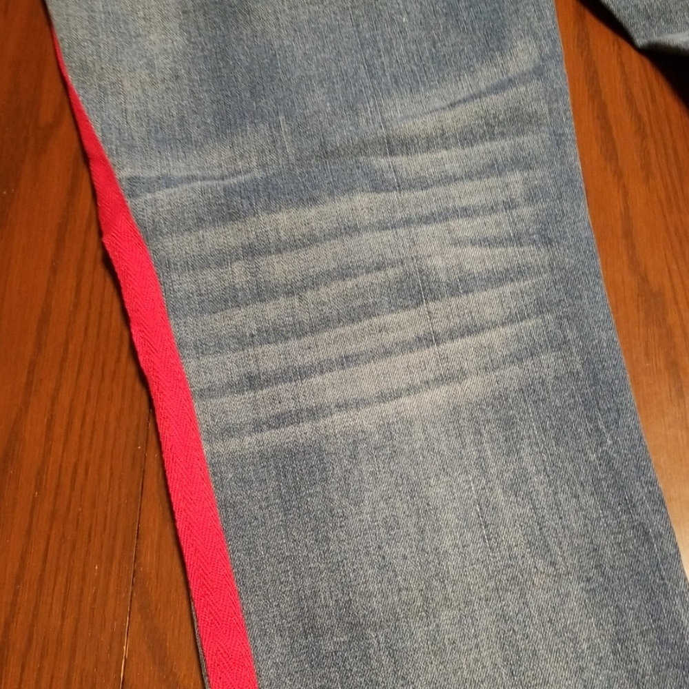 One 5 one red stripe denim cut off Jean G312:5:519 - Picture 7 of 8
